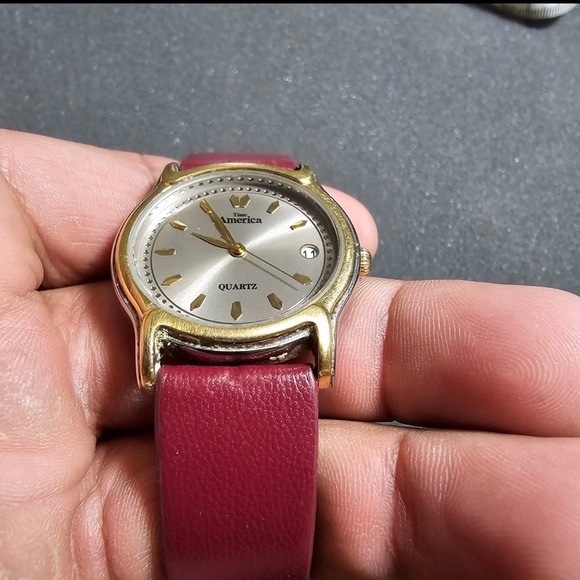 Vintage Time America Ladies Quartz Watch Silver/gold Tone Date Just Working - Picture 4 of 9